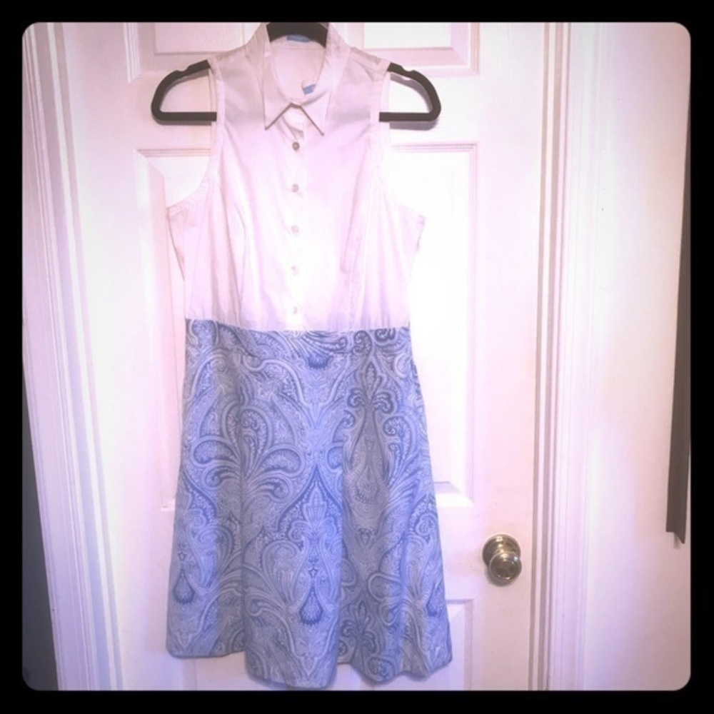 J. McLaughlin Two tone career cotton dress